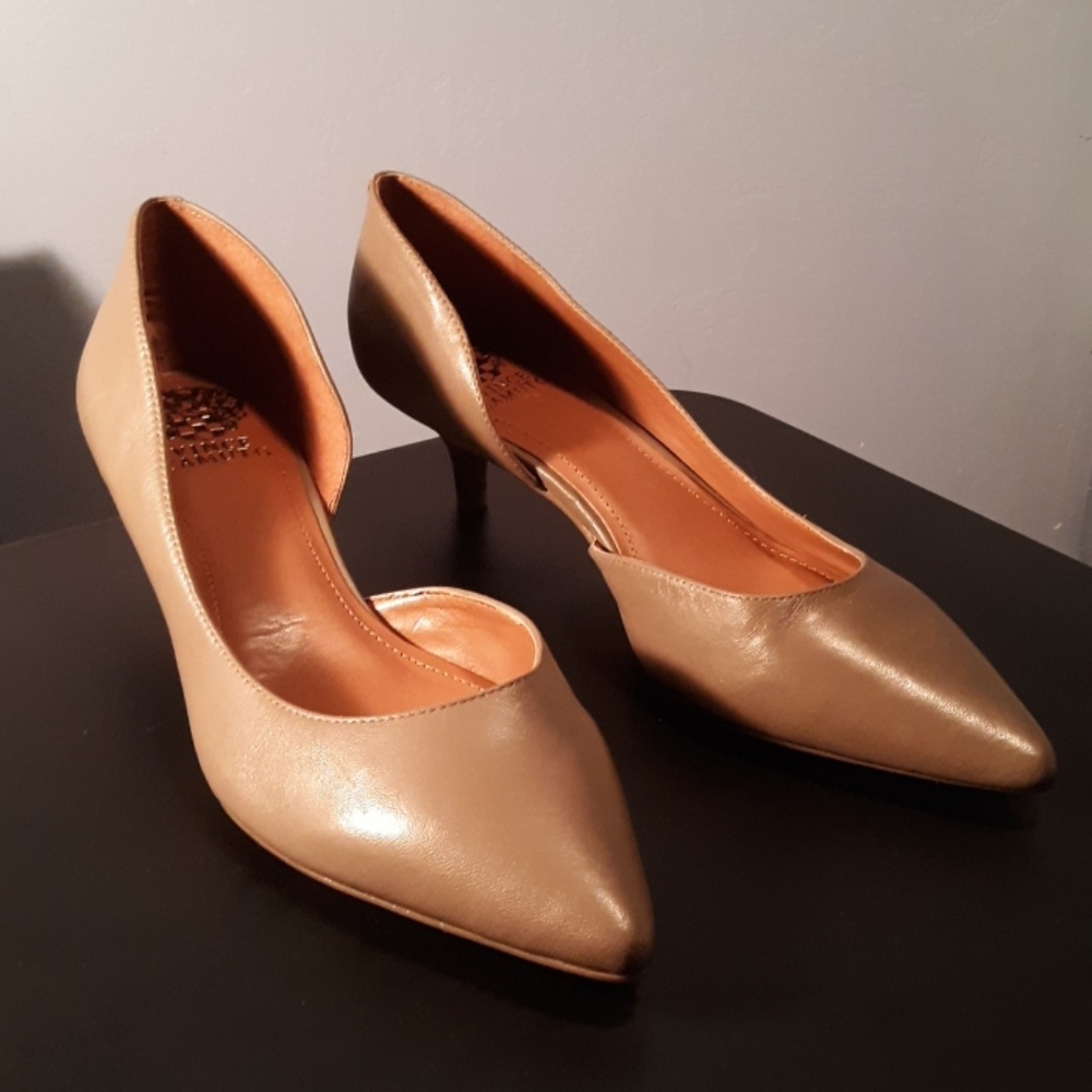 Vince Camuto pointed toe kitten heels